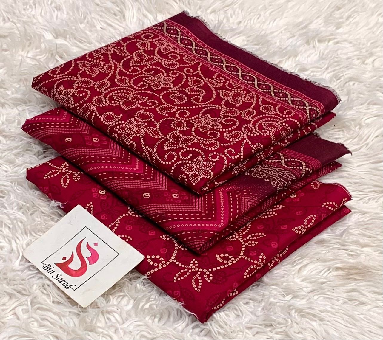 BIN SAEED LAWN COLLECTION 2026 100% ORIGINAL