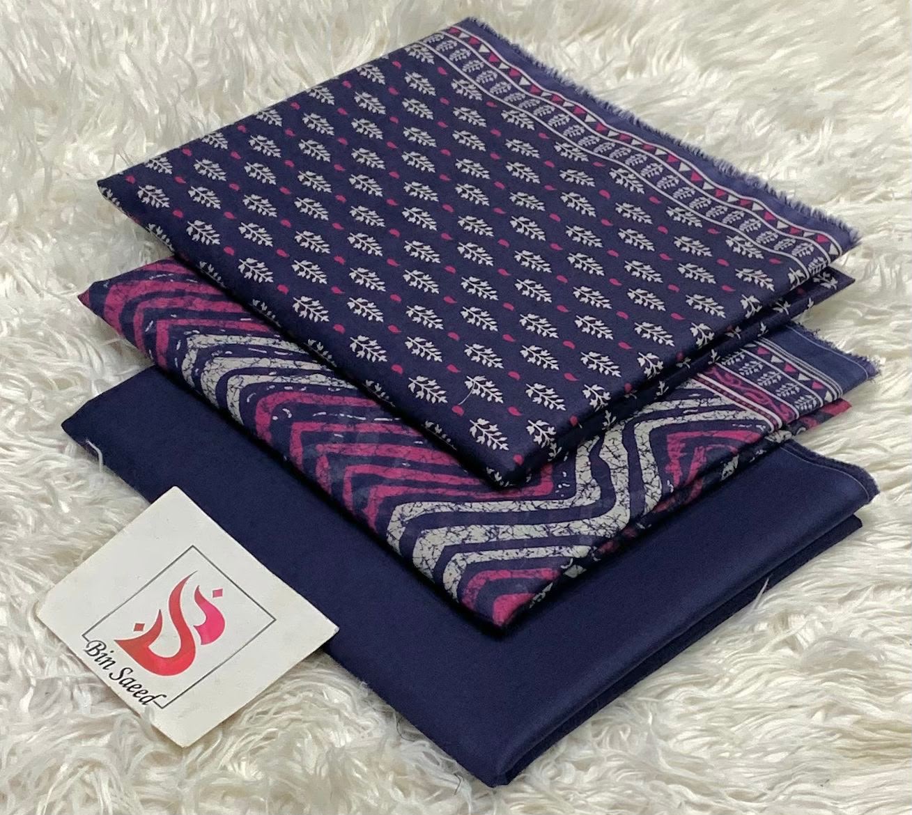 BIN SAEED LAWN COLLECTION 2026 100% ORIGINAL