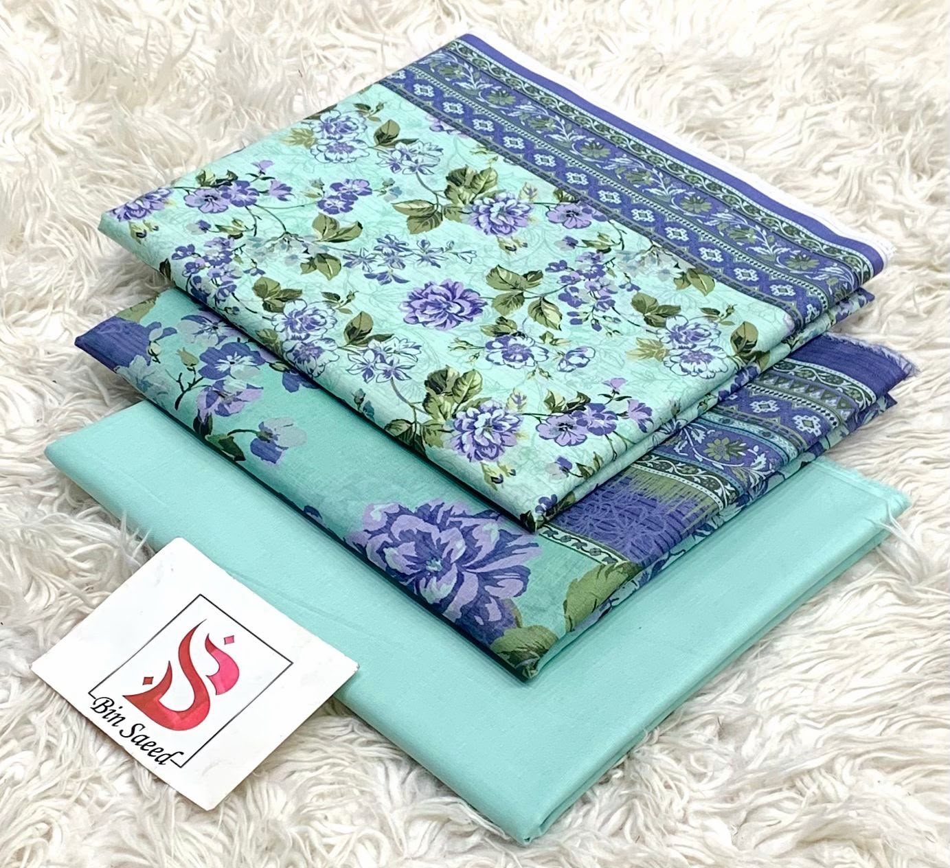 BIN SAEED LAWN COLLECTION 2026 100% ORIGINAL
