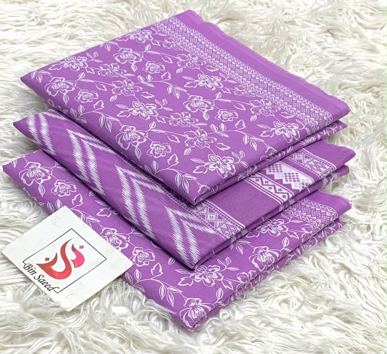 BIN SAEED LAWN COLLECTION 2026 100% ORIGINAL