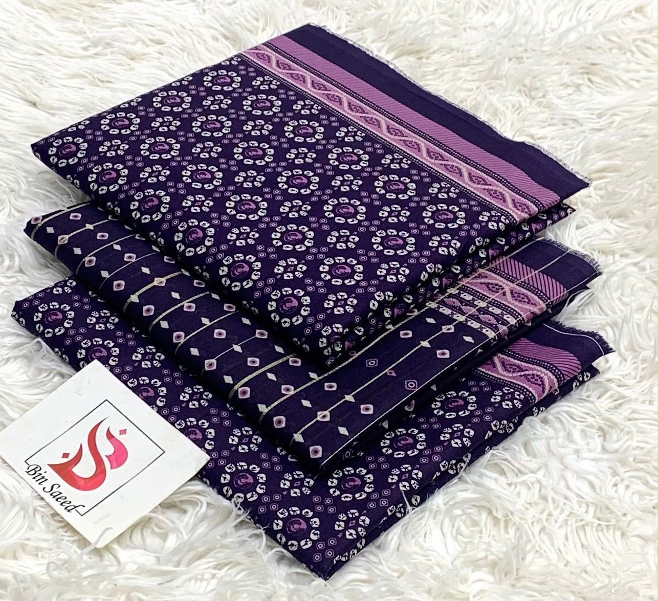 BIN SAEED LAWN COLLECTION 2026 100% ORIGINAL
