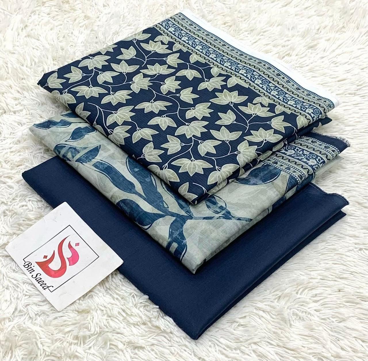 BIN SAEED LAWN COLLECTION 2026 100% ORIGINAL