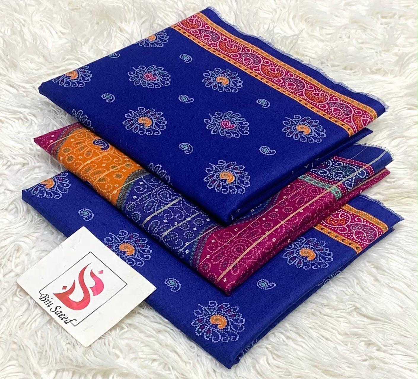 BIN SAEED LAWN COLLECTION 2026 100% ORIGINAL