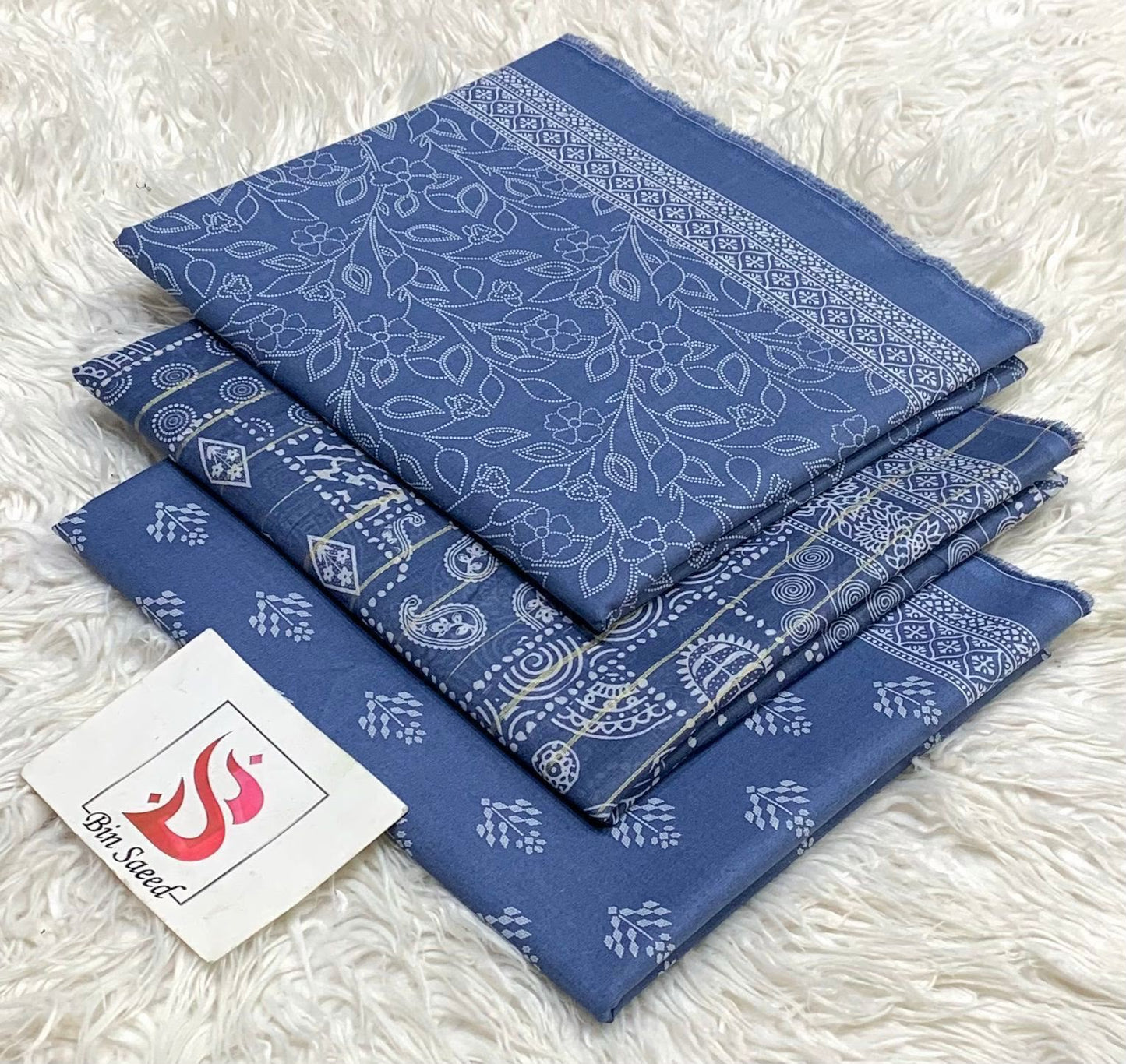 BIN SAEED LAWN COLLECTION 2026 100% ORIGINAL