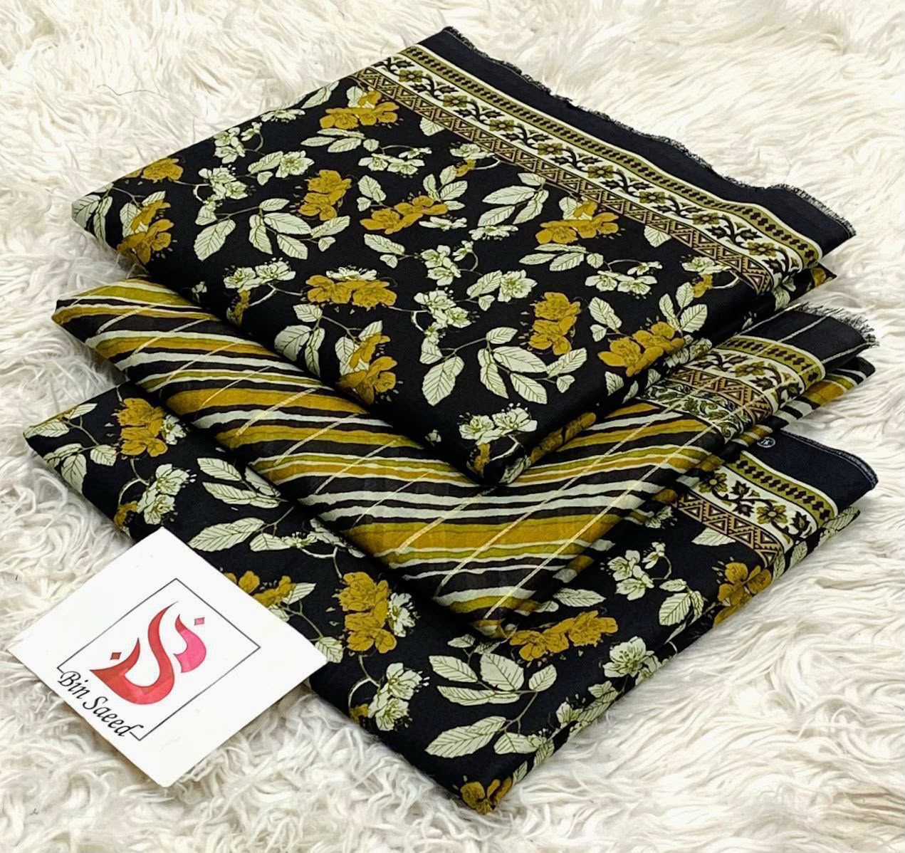 BIN SAEED LAWN COLLECTION 2026 100% ORIGINAL