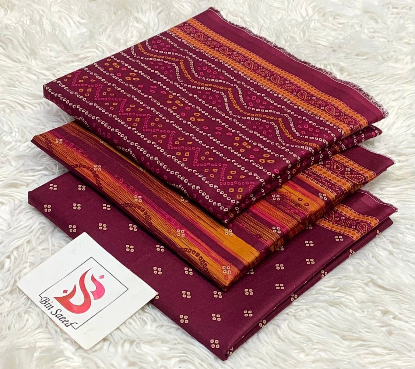 BIN SAEED LAWN COLLECTION 2026 100% ORIGNAL