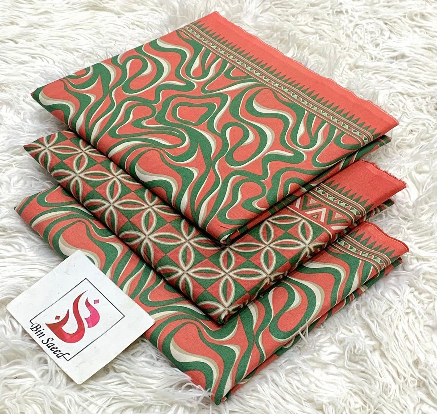 BIN SAEED LAWN COLLECTION 2026 100% ORIGNAL