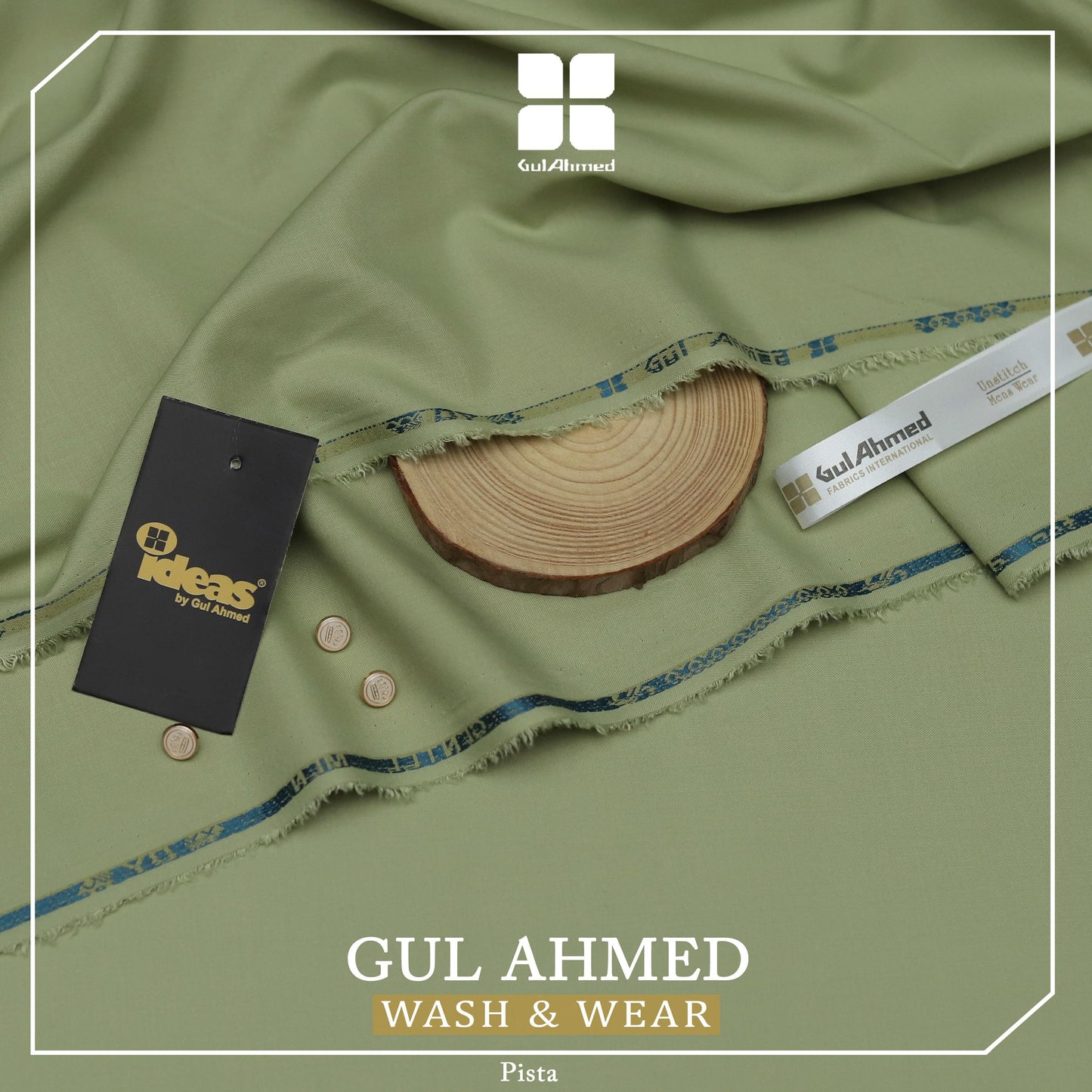 Gul Ahmed Men's Luxury Tropical Collection 2026 | Premium Wash & Wear Unstitched Suit Fabric 4 Mete