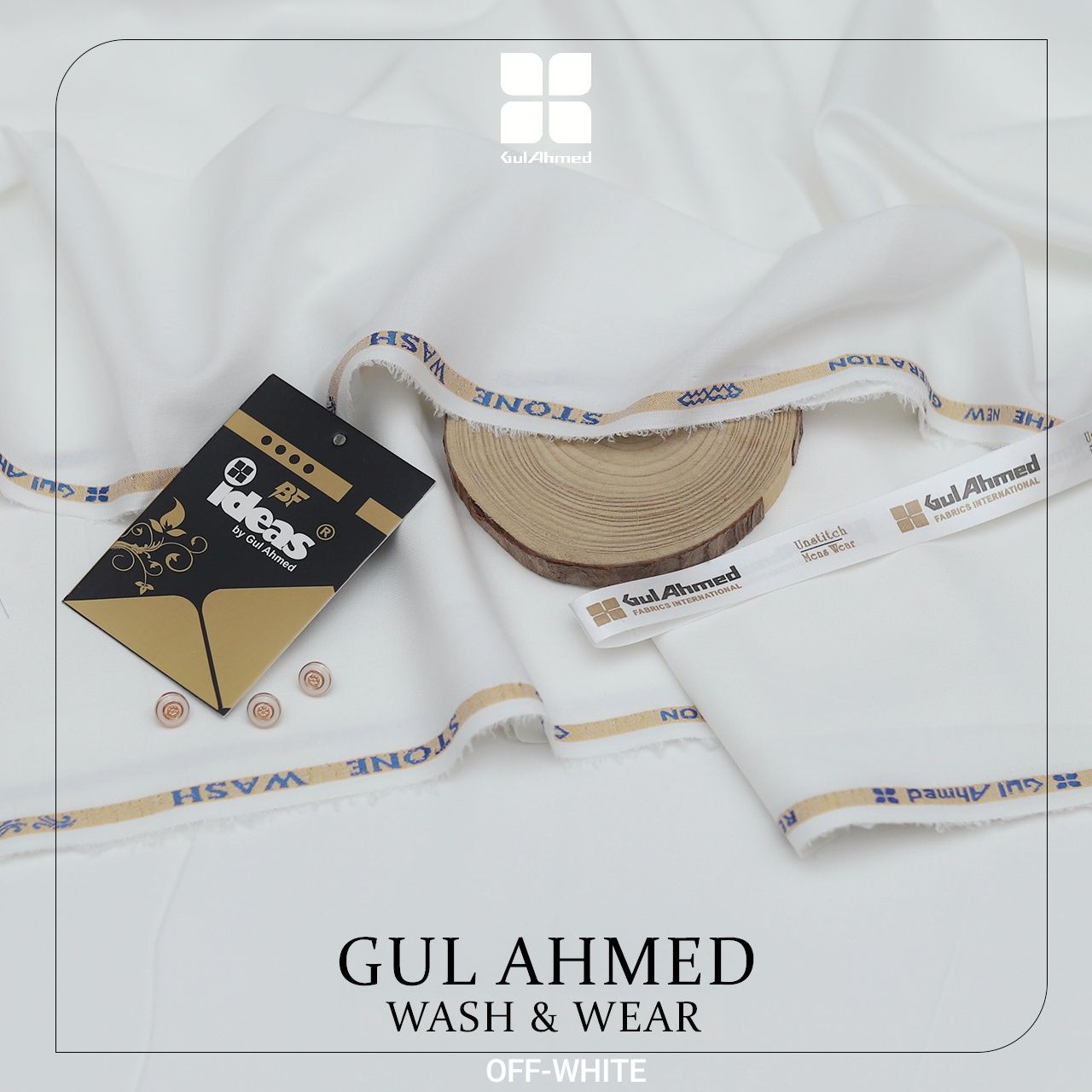 Gul Ahmed Men's Luxury Tropical Collection 2026 | Premium Wash & Wear Unstitched Suit Fabric 4 Mete