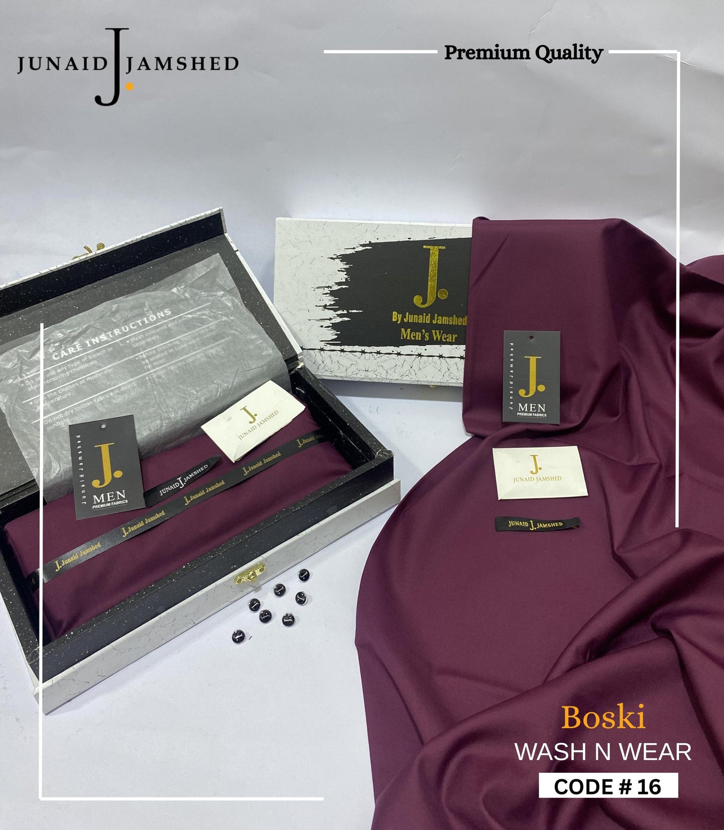 PREMIUM J. BOSKI FABRIC FOR MEN | LUXURY BOSKI D#08