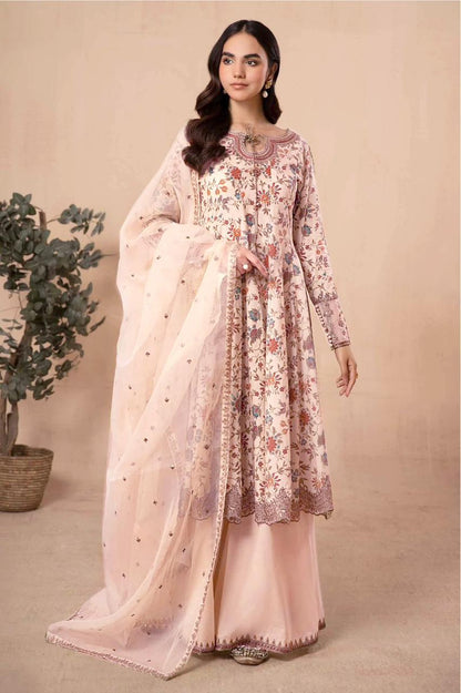MARIA B Printed Lawn 3pc Unstitched Embroidered Summer 2026 | Nuqta Fashion