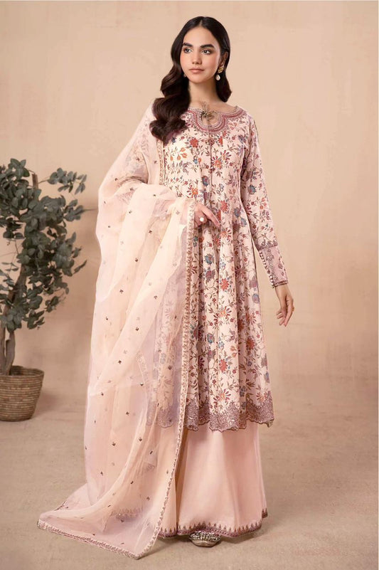 MARIA B Printed Lawn 3pc Embroidered Summer 2026 | Nuqta Fashion