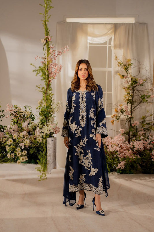 MARIA B Airjet Lawn Heavy Embroidered 3pc Summer 2026 | Nuqta Fashion
