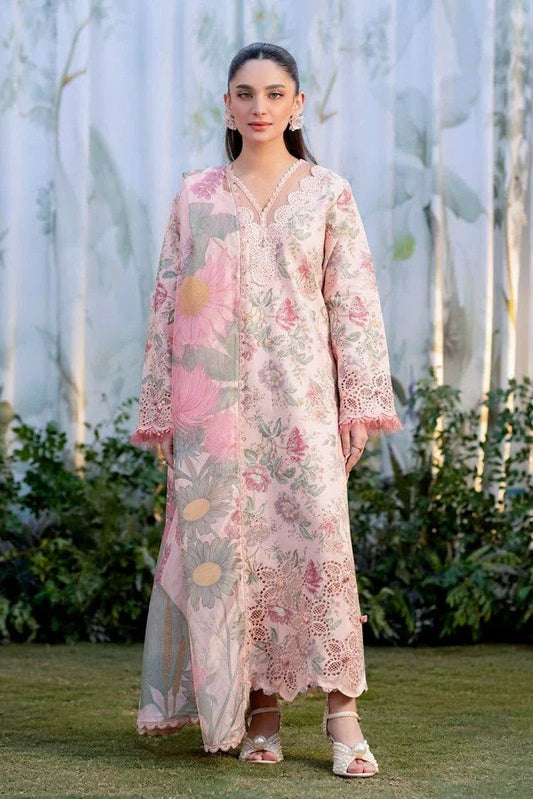 ELAF Printed Lawn 3pc Chiffon Dupatta 2026 | Nuqta Fashion