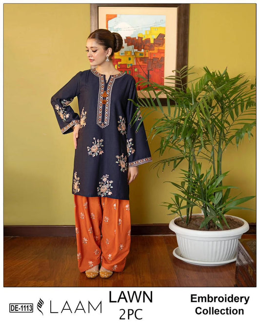 BATIK Pure Lawn Heavy Embroidered 3pc Summer 2026 | Nuqta Fashion