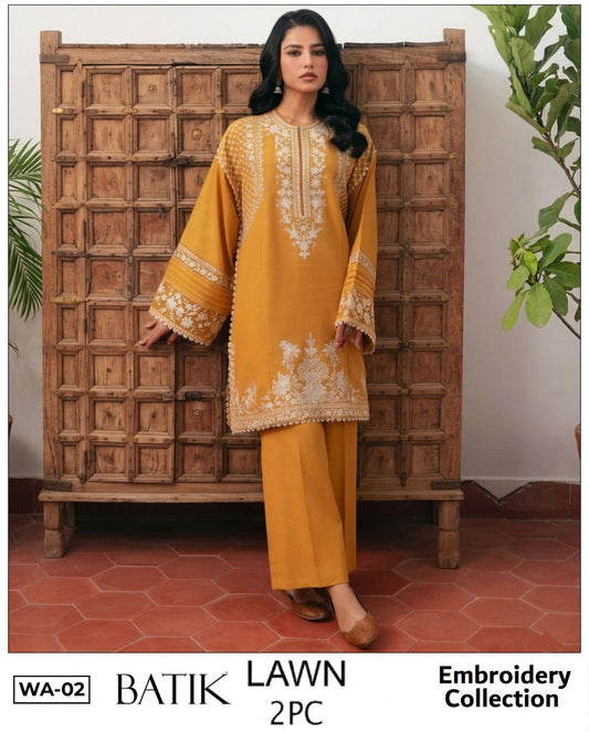 BATIK Pure Lawn Heavy Embroidered 3pc Summer 2026 Vol 2 | Nuqta Fashion