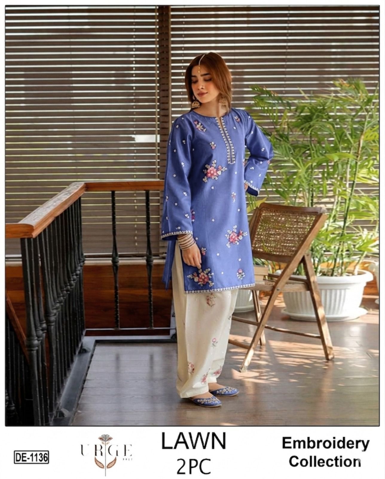 BATIK Pure Lawn Heavy Embroidered 3pc Unstitched Summer 2026 - Design 7 | Nuqta Fashion