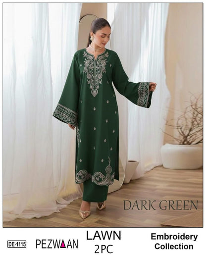 BATIK Pure Lawn Heavy Embroidered 3pc Unstitched Summer 2026 - Design 16 | Nuqta Fashion