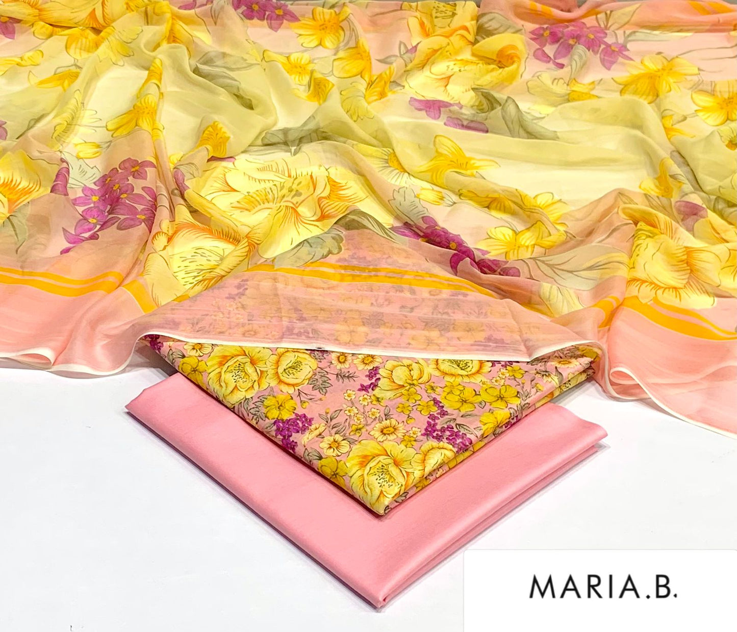 Chiffon Dupatta Printed Lawn 3pc 2026 | Nuqta Fashion