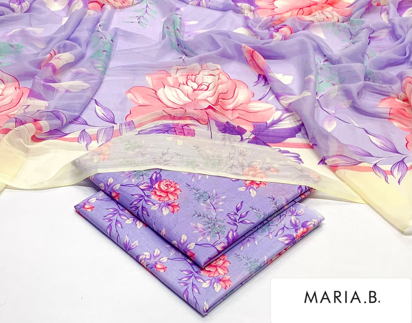 Chiffon Dupatta Printed Lawn 3pc 2026 | Nuqta Fashion