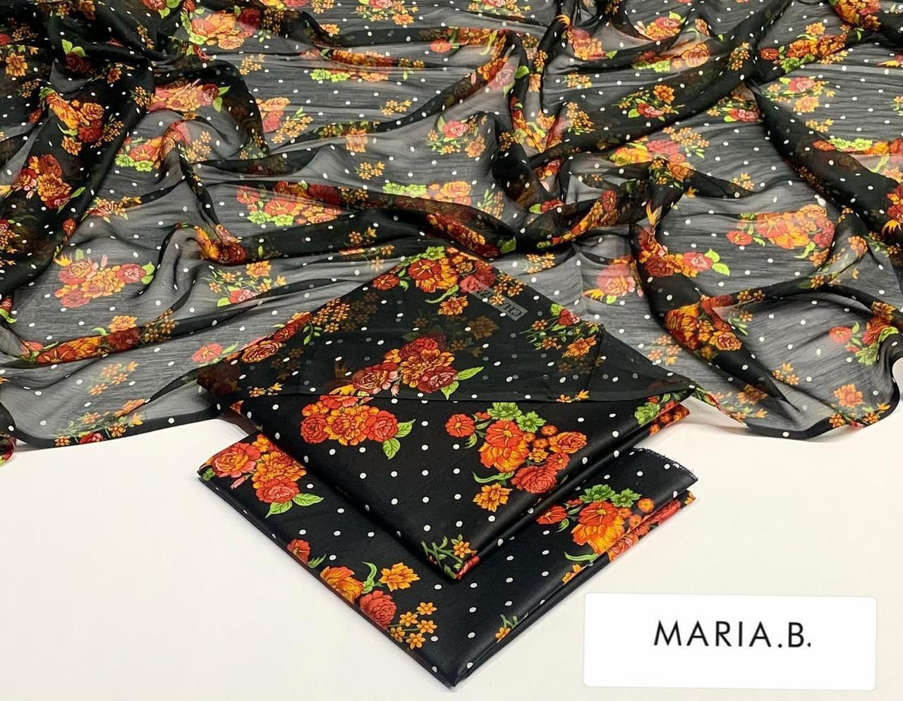 Chiffon Dupatta Printed Lawn 3pc 2026 | Nuqta Fashion