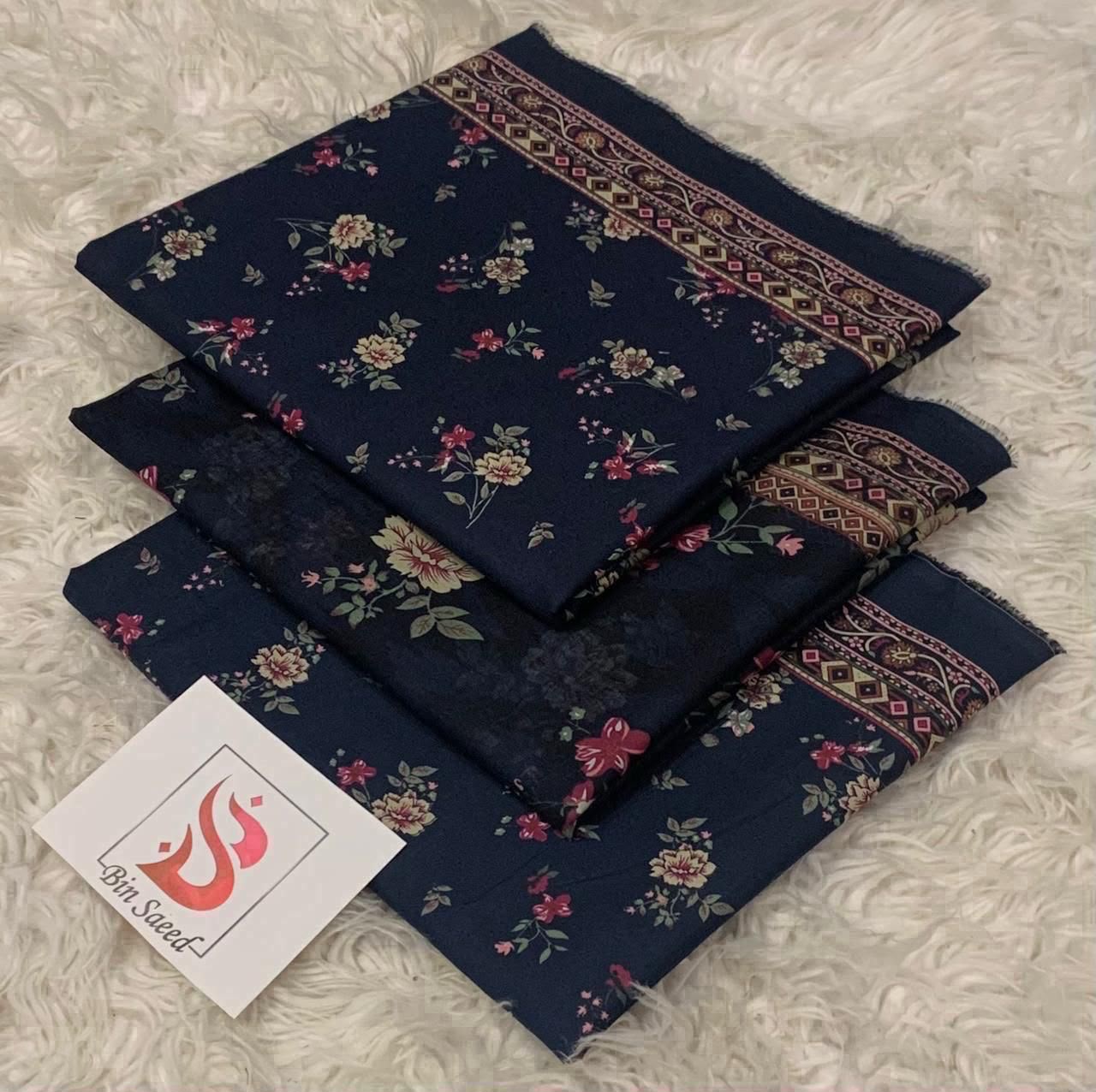 BIN SAEED LAWN COLLECTION 2026 100% ORIGINAL