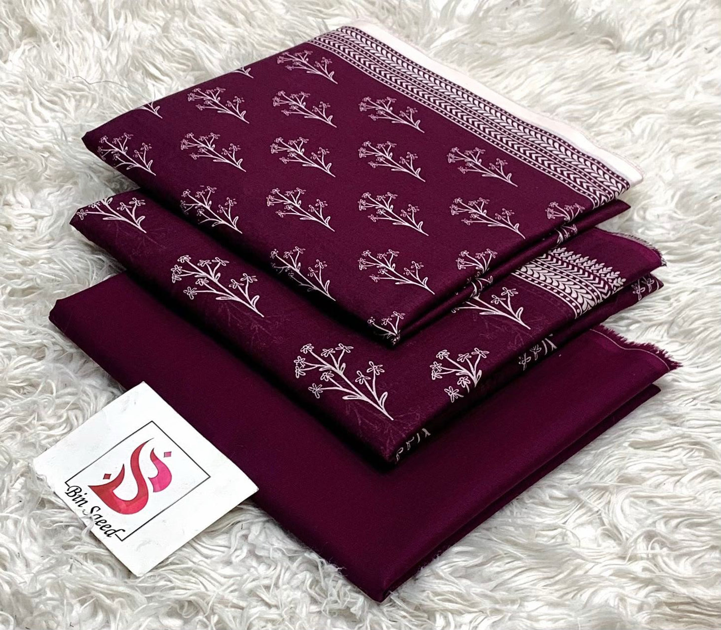 BIN SAEED LAWN COLLECTION 2026 100% ORIGINAL