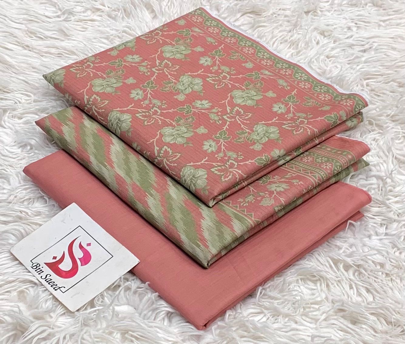 BIN SAEED LAWN COLLECTION 2026 100% ORIGINAL