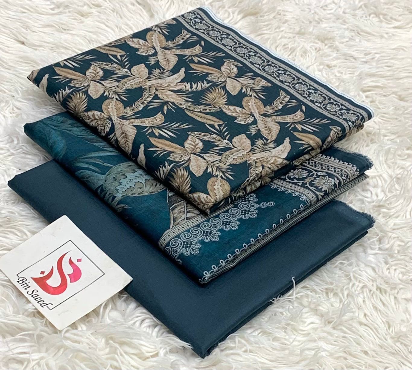 BIN SAEED LAWN COLLECTION 2026 100% ORIGINAL