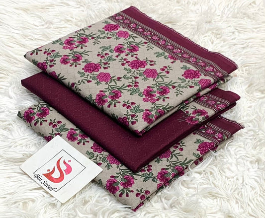 BIN SAEED LAWN COLLECTION 2026 100% ORIGINAL