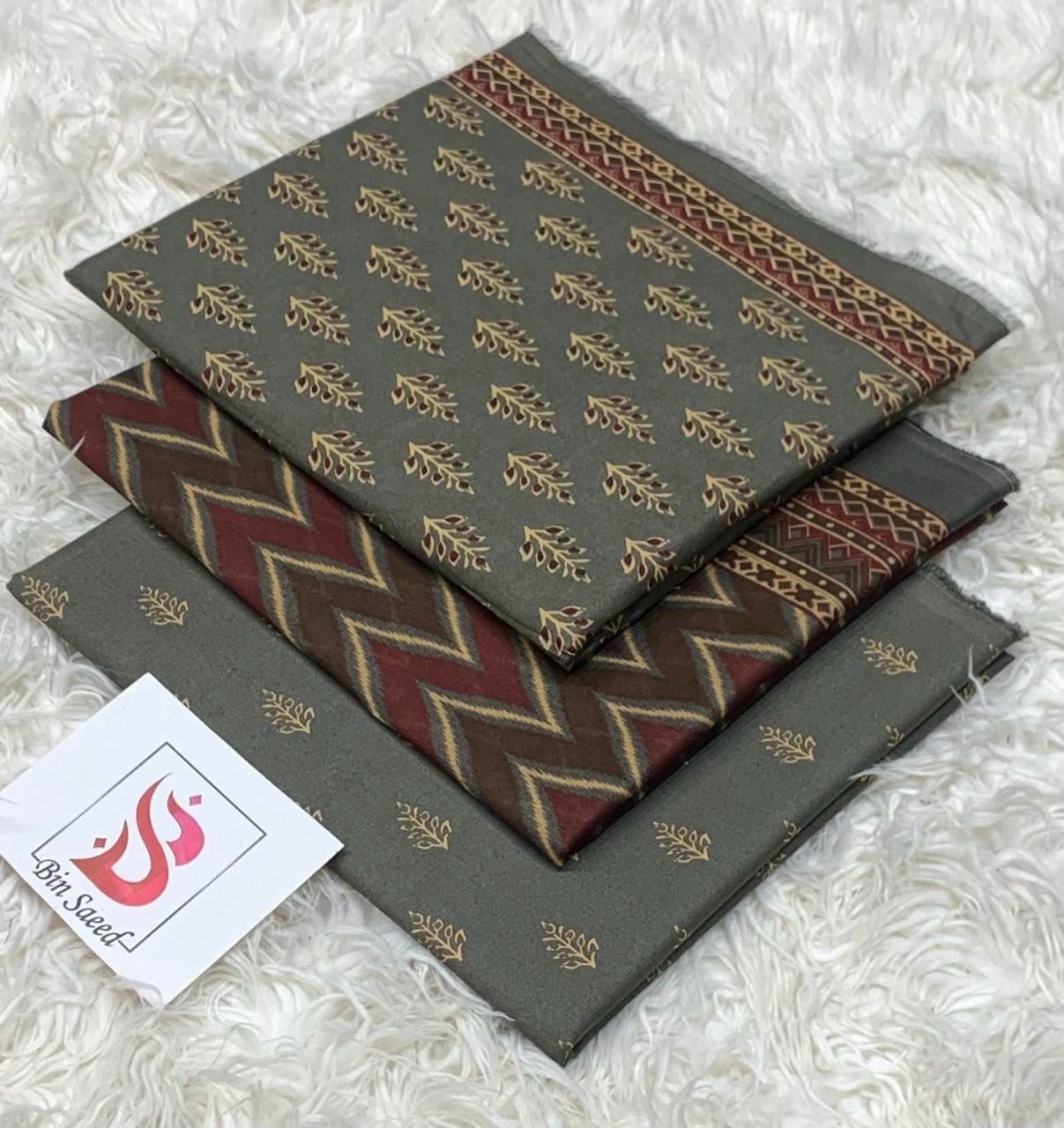 BIN SAEED LAWN COLLECTION 2026 100% ORIGINAL