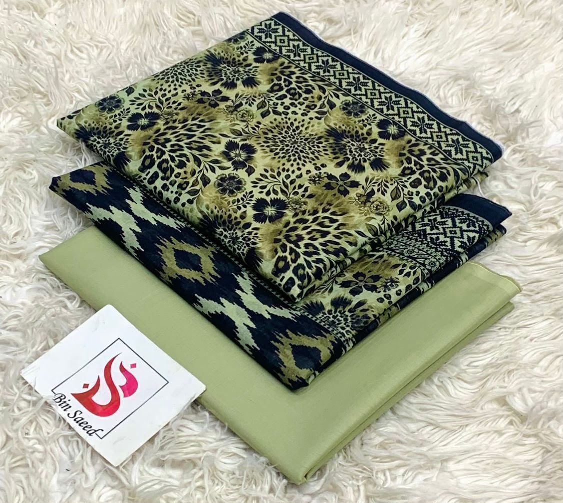 BIN SAEED LAWN COLLECTION 2026 100% ORIGINAL