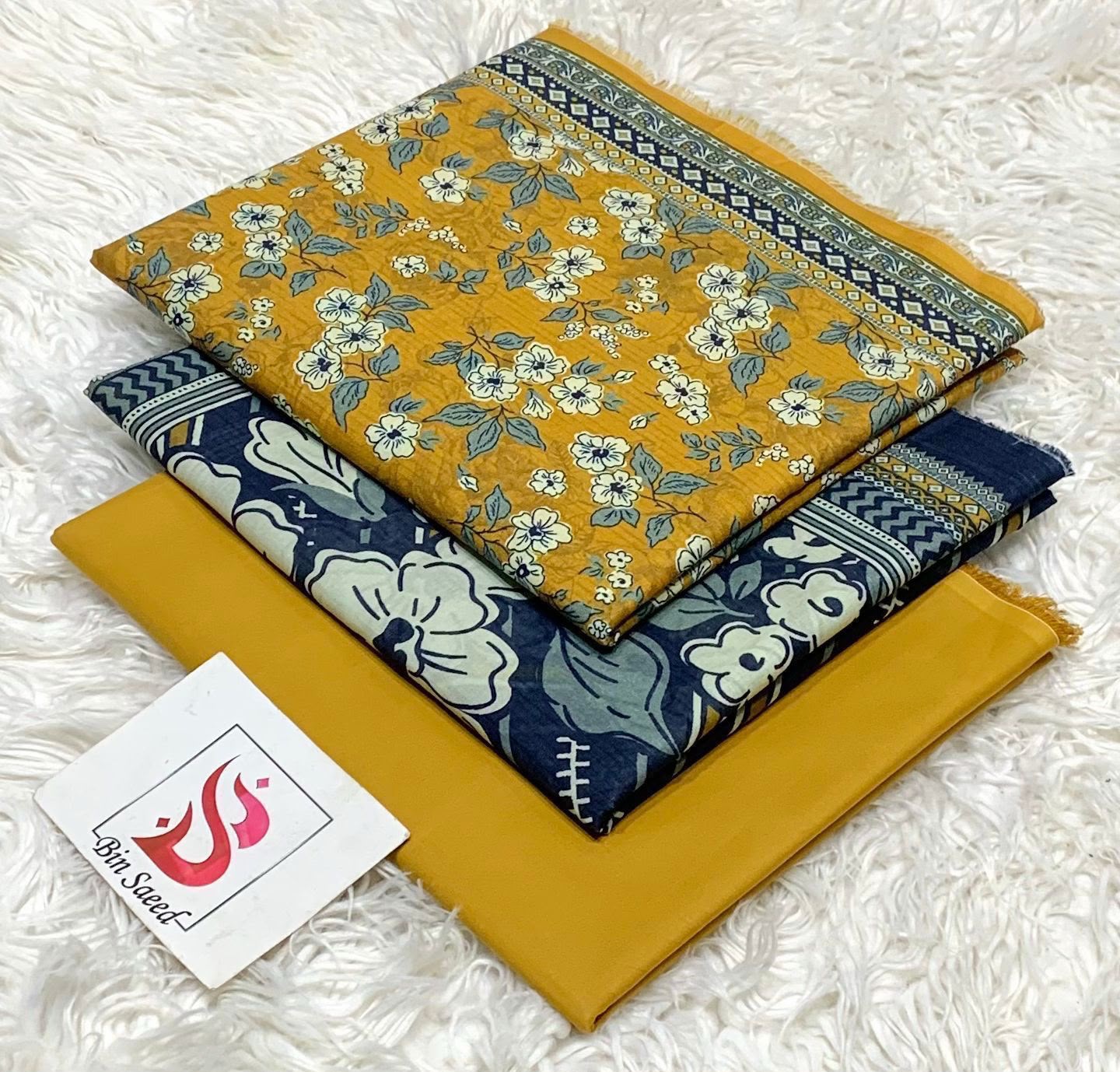 BIN SAEED LAWN COLLECTION 2026 100% ORIGINAL