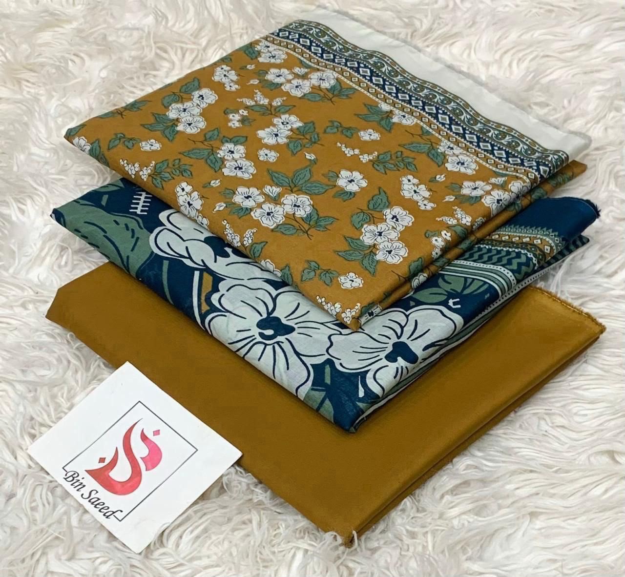 BIN SAEED LAWN COLLECTION 2026 100% ORIGINAL