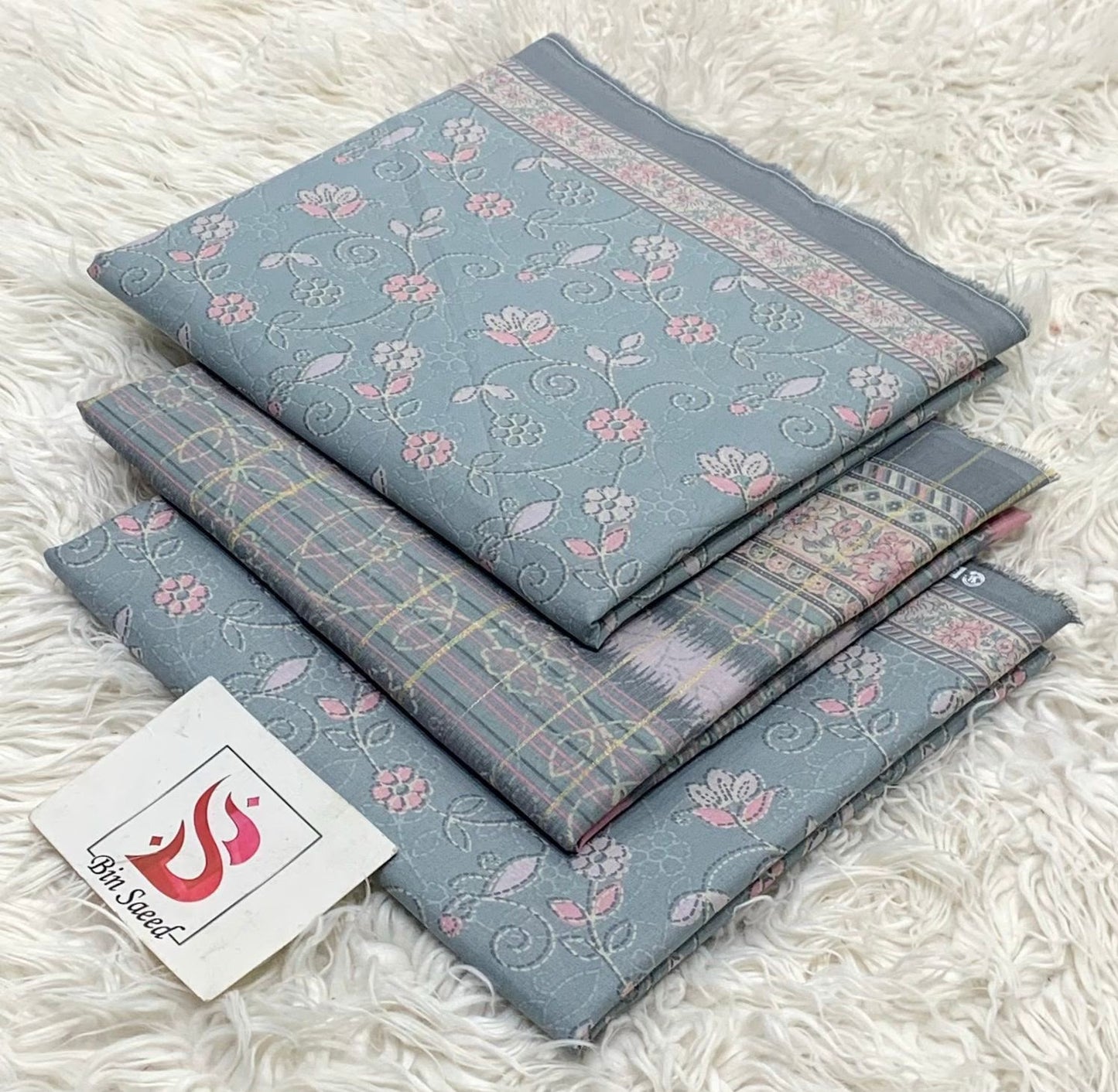 BIN SAEED LAWN COLLECTION 2026 100% ORIGINAL