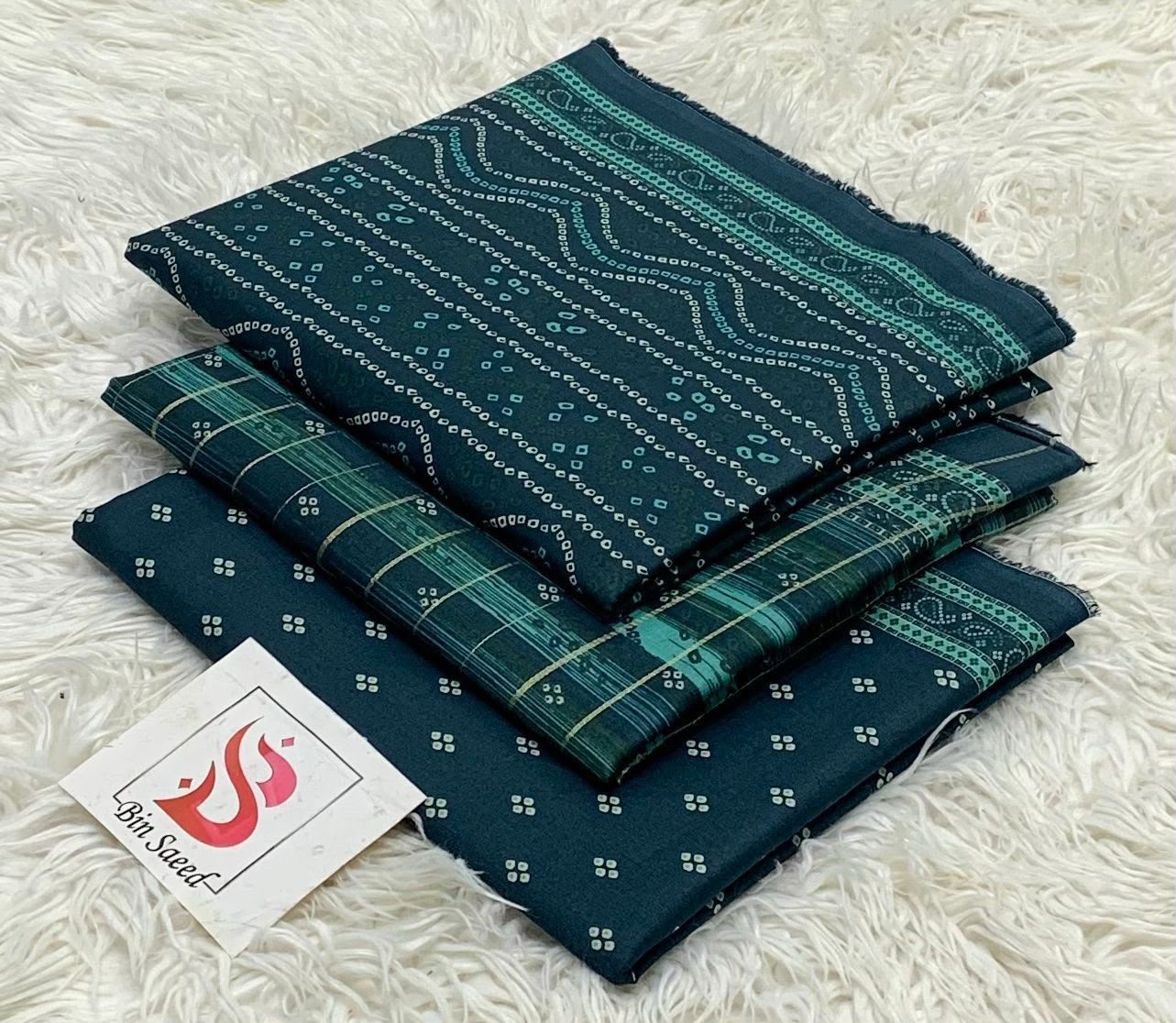 BIN SAEED LAWN COLLECTION 2026 100% ORIGINAL