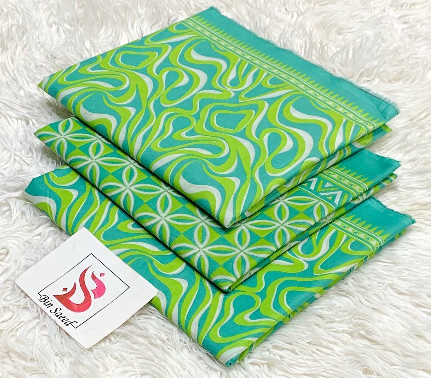 BIN SAEED LAWN COLLECTION 2026 100% ORIGINAL