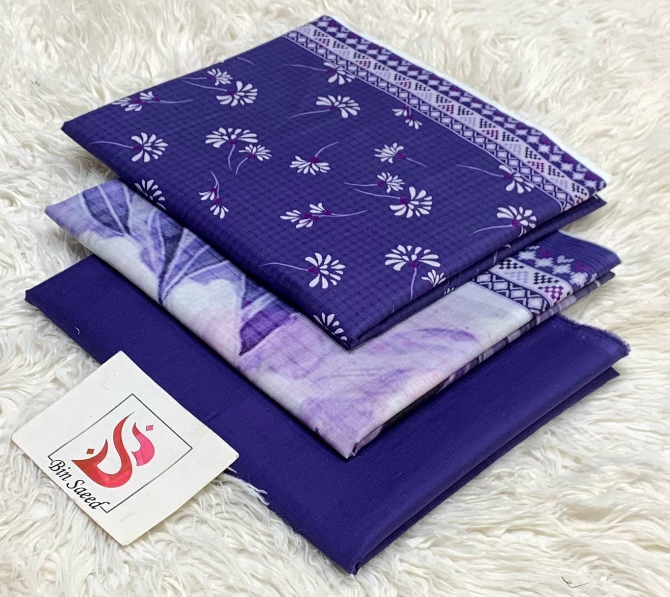BIN SAEED LAWN COLLECTION 2026 100% ORIGINAL