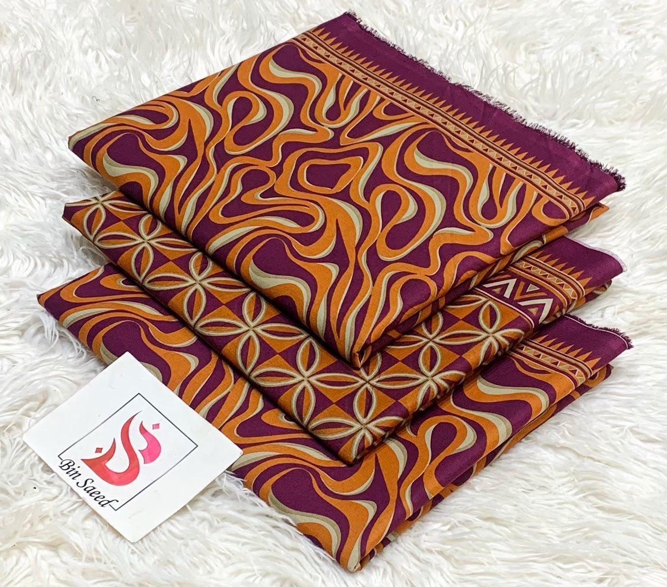 BIN SAEED LAWN COLLECTION 2026 100% ORIGINAL