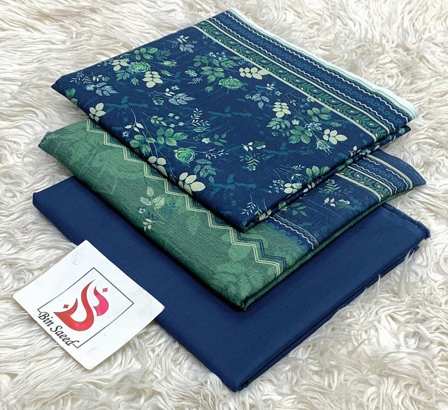 BIN SAEED LAWN COLLECTION 2026 100% ORIGINAL