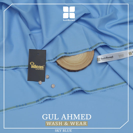 Gul Ahmed Men's Luxury Tropical Collection 2026 | Premium Wash & Wear Unstitched Suit Fabric 4 Mete