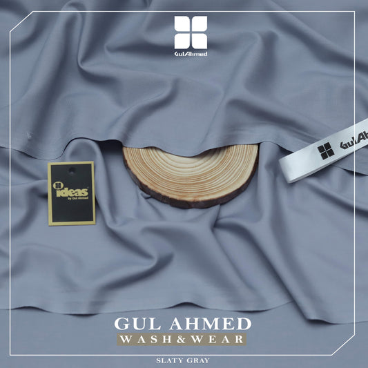Gul Ahmed Men's Luxury Tropical Collection 2026 | Premium Wash & Wear Unstitched Suit Fabric 4 Mete