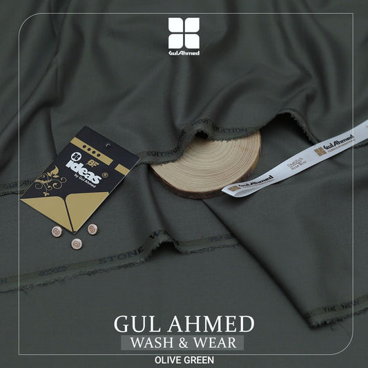 Gul Ahmed Men's Luxury Tropical Collection 2026 | Premium Wash & Wear Unstitched Suit Fabric 4 Mete