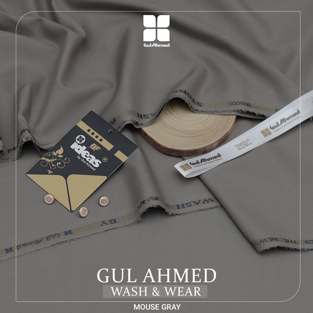 Gul Ahmed Men's Luxury Tropical Collection 2026 | Premium Wash & Wear Unstitched Suit Fabric 4 Mete