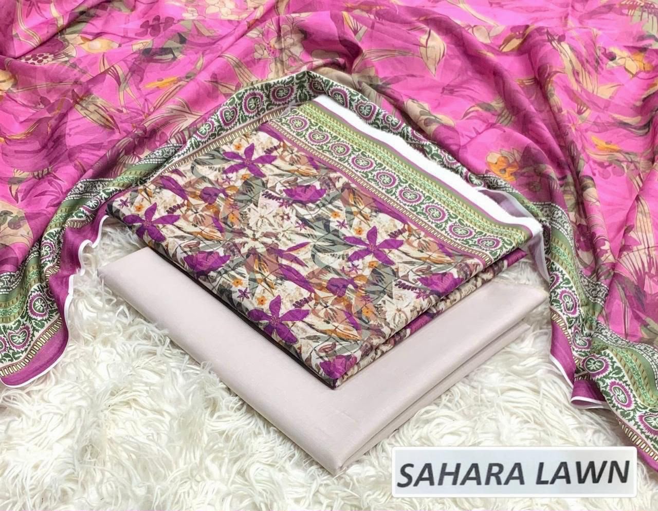 SAHARA LAWN COLLECTION 2026  100% ORIGINAL