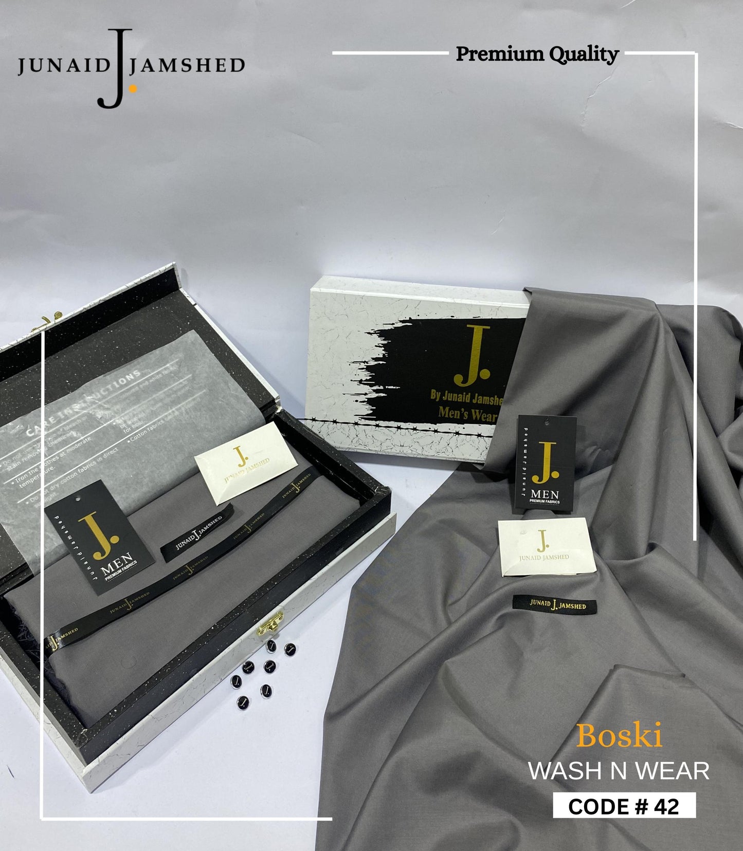 PREMIUM J. BOSKI FABRIC FOR MEN | LUXURY BOSKI D15