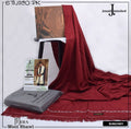 J. Men Premium Woolen Shawl D-008 (Burgandi)