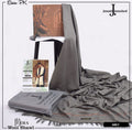 J. Men Premium Woolen Shawl D-003 (Silver Grey)