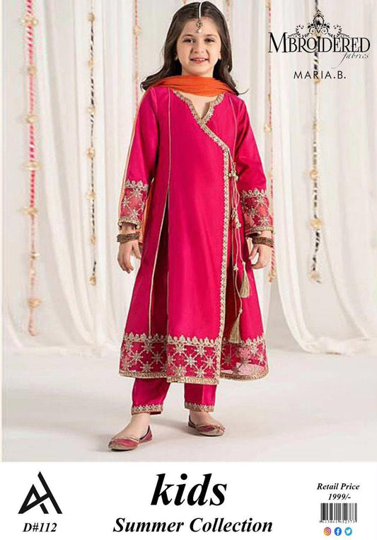 Maria.B Kids Maroon Floral Frock D#143