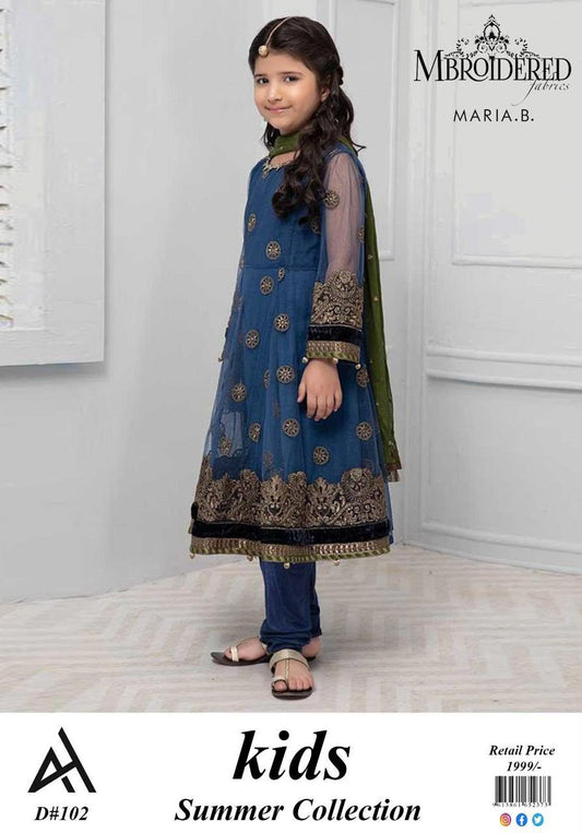 Maria.B Kids Magenta Embroidered Sharara D#59